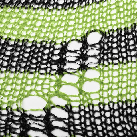 Punk-Strickjacke mit Streifen