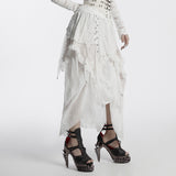 Asymmetrischer Chiffonrock im Gothic-Stil