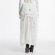 Asymmetrischer Chiffonrock im Gothic-Stil