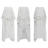 Asymmetrischer Chiffonrock im Gothic-Stil