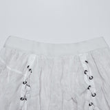 Asymmetrischer Chiffonrock im Gothic-Stil