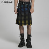 Schottischer Kilt mit Punk-Farbverlauf