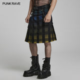 Schottischer Kilt mit Punk-Farbverlauf