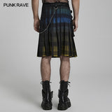 Schottischer Kilt mit Punk-Farbverlauf