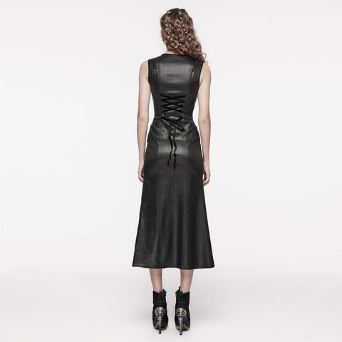 PUNK Lacklederkleid