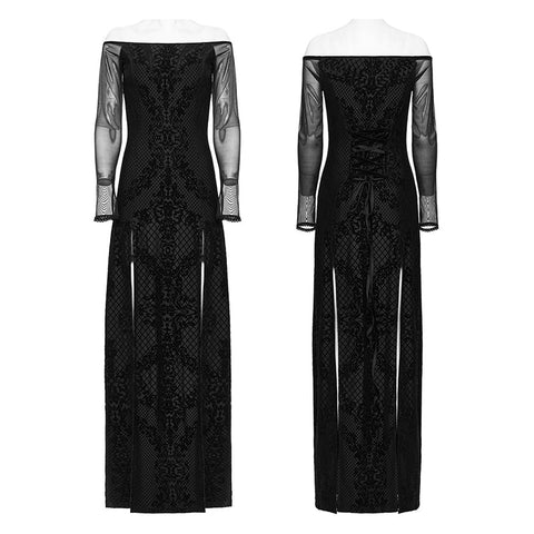 Gothic Sexy Split-Kleid