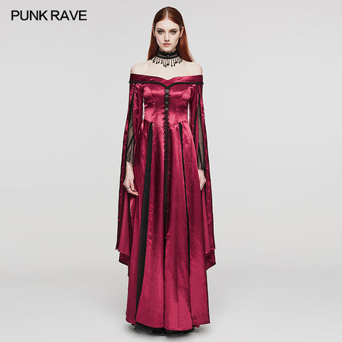 Wunderschönes schulterfreies Gothic-Kleid