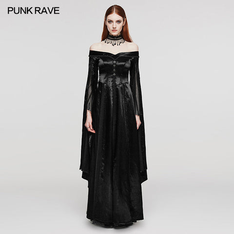 Wunderschönes schulterfreies Gothic-Kleid