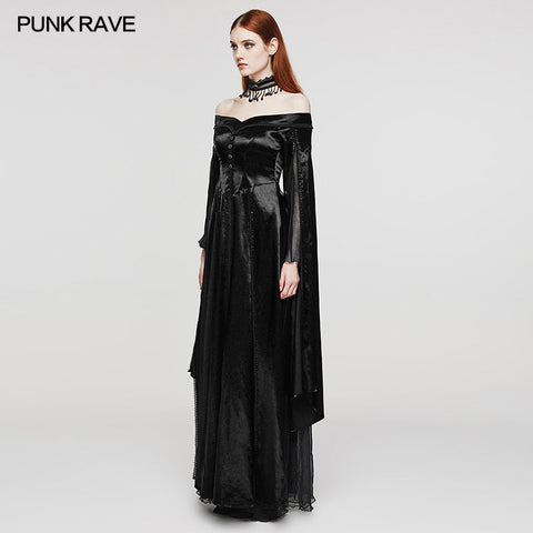 Wunderschönes schulterfreies Gothic-Kleid
