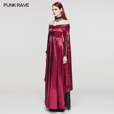 Wunderschönes schulterfreies Gothic-Kleid