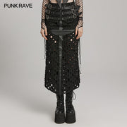 Punk-Rock mit Kreuz und ausgehöhltem Schlitz