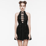 Kleid mit Gothic-Rosen-Print