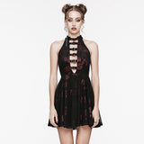 Kleid mit Gothic-Rosen-Print