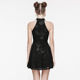 Kleid mit Gothic-Rosen-Print