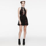 Kleid mit Gothic-Rosen-Print