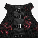 Kleid mit Gothic-Rosen-Print