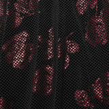 Kleid mit Gothic-Rosen-Print