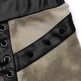 Punk cooler Schlitzrock mit Kordelzug