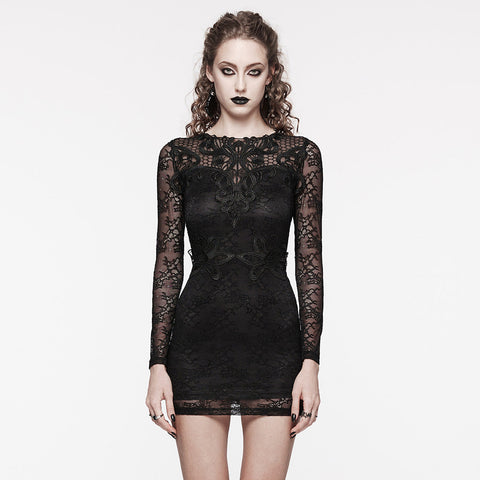 Elegantes Gothic-Spitzenkleid