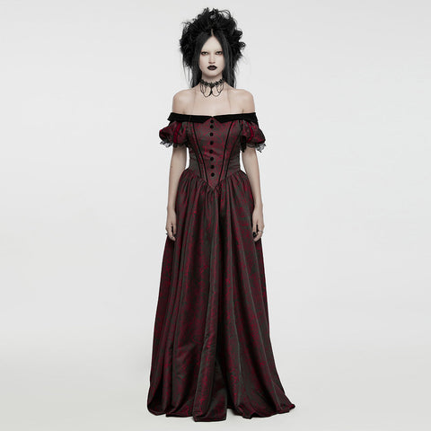 Gothic-Retro-Samtkleid