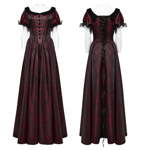 Gothic-Retro-Samtkleid