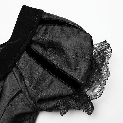 Gothic-Retro-Samtkleid