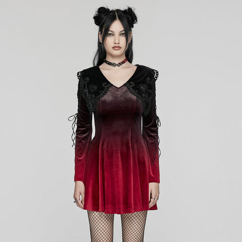 Süßes herzförmiges Gothic-Kleid