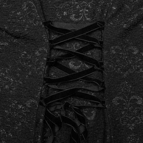 Goth Fließendes Feenkleid