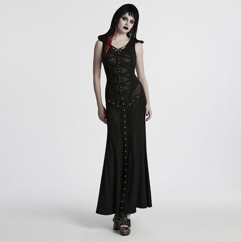Punk-Kleid mit Kapuze