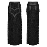 Gothic-Optik-Spitzenrock