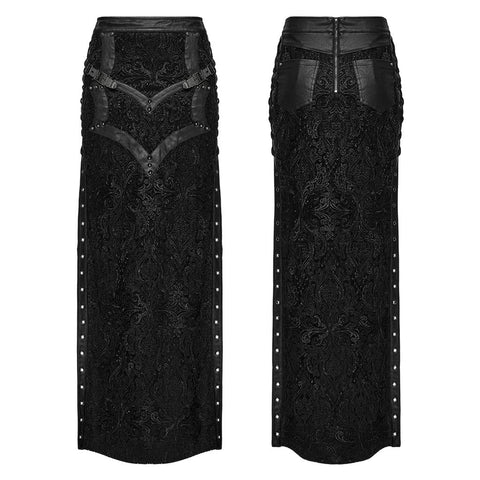 Gothic-Optik-Spitzenrock