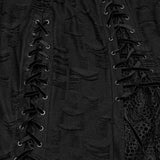 Gothic-Kleid mit unregelmäßigem Schlitz