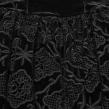 Gothic Retro Samtkleid mit Stickerei