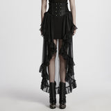 Gothic Romantischer Chiffonrock