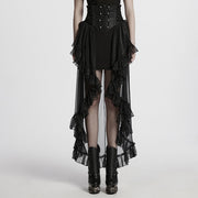 Gothic Romantischer Chiffonrock