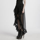 Gothic Romantischer Chiffonrock