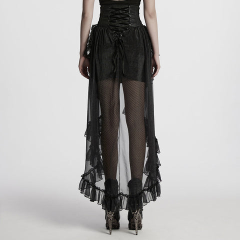 Gothic Romantischer Chiffonrock