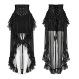 Gothic Romantischer Chiffonrock