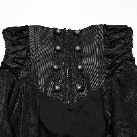 Gothic Romantischer Chiffonrock