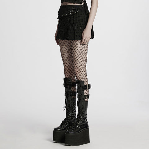 Dekadenter Punk-Jeansrock