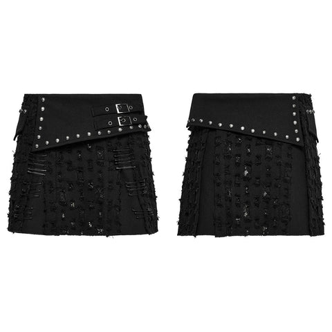 Dekadenter Punk-Jeansrock