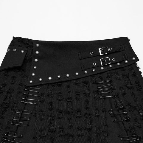 Dekadenter Punk-Jeansrock