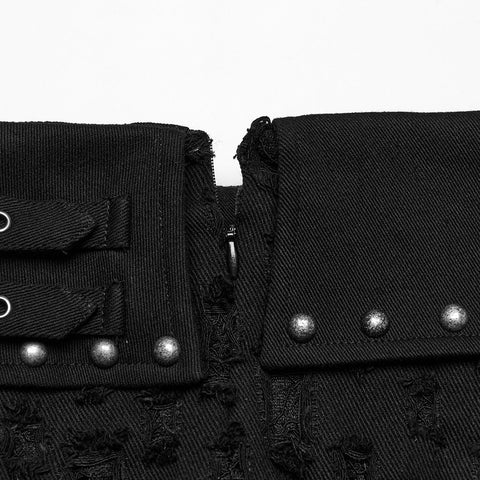 Dekadenter Punk-Jeansrock