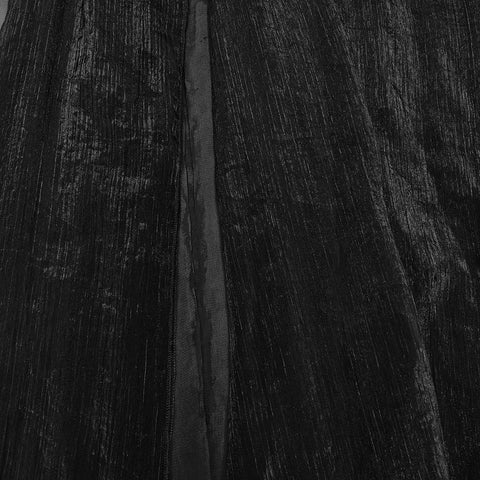 Gothic sexy Göttin Chiffon langer Rock
