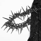 Gothic-Spitzenrock mit Schlitz