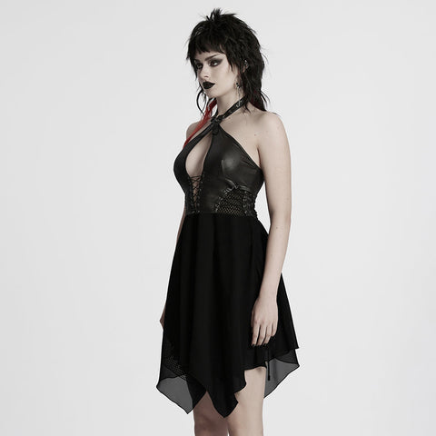 Punk Neckholderkleid