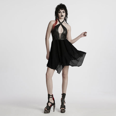 Punk Neckholderkleid