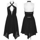 Punk Neckholderkleid