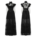 Gothic Kleid mit kleinen fliegenden Ärmeln