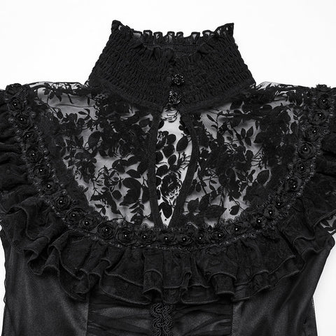 Gothic Kleid mit kleinen fliegenden Ärmeln